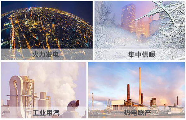 火力發電、集中供暖、熱電聯產、工業用汽、生物質循環再利用鍋爐