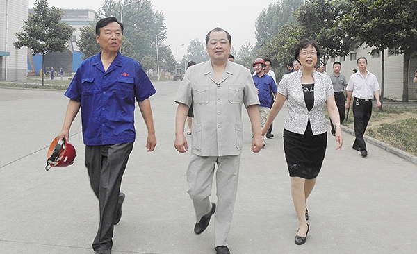 原河南省副省長劉新民-鄭州市委常委、組織部長高建慧在公司視察工作